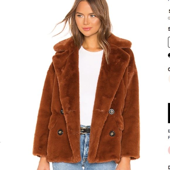 Free People Kate Faux Fur Coat - NEW! - Picture 1 of 5